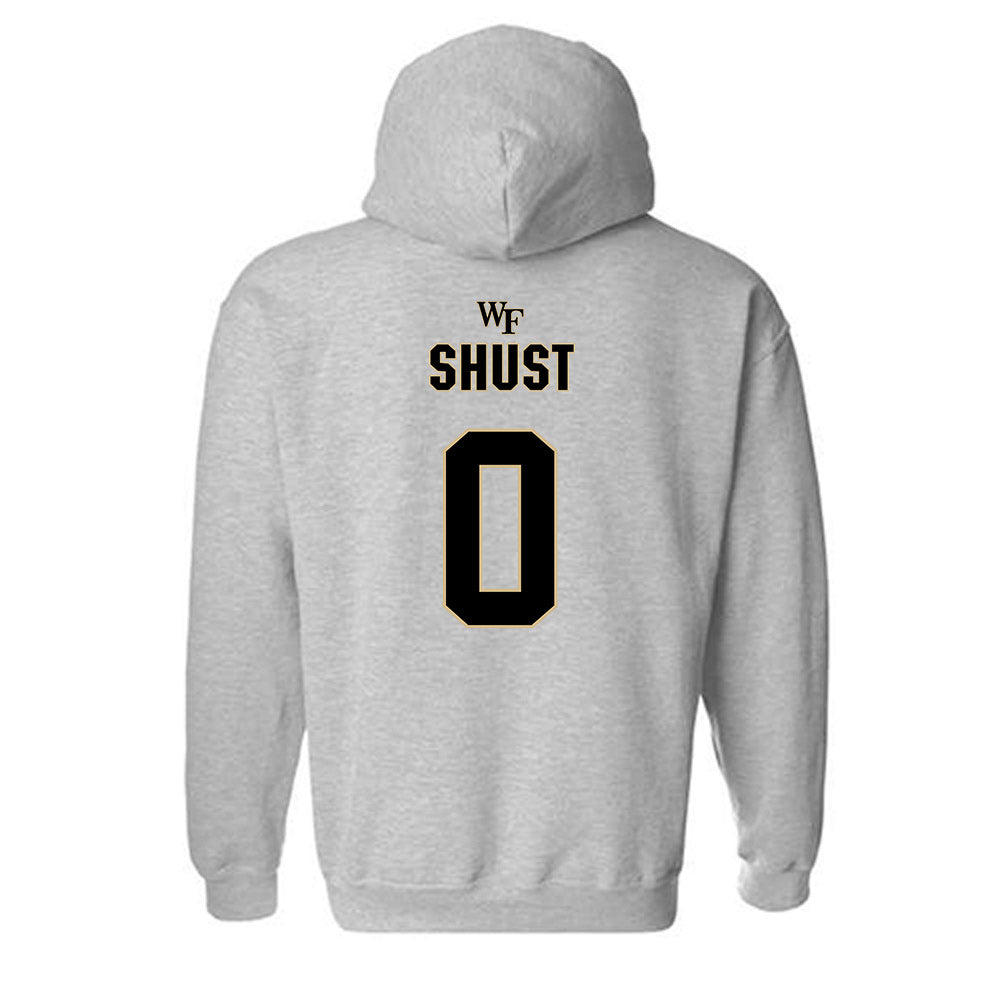 Wake Forest - NCAA Football : Brady Shust - Fashion Shersey Hooded Sweatshirt-1