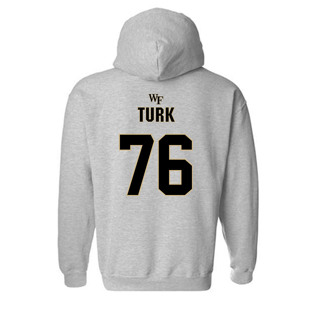Wake Forest - NCAA Football : Fletcher Turk - Fashion Shersey Hooded Sweatshirt-1