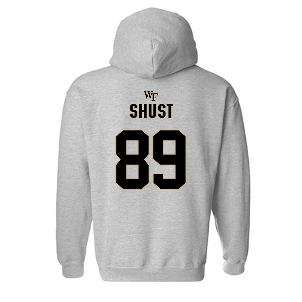 Wake Forest - NCAA Football : Brady Shust - Fashion Shersey Hooded Sweatshirt-1