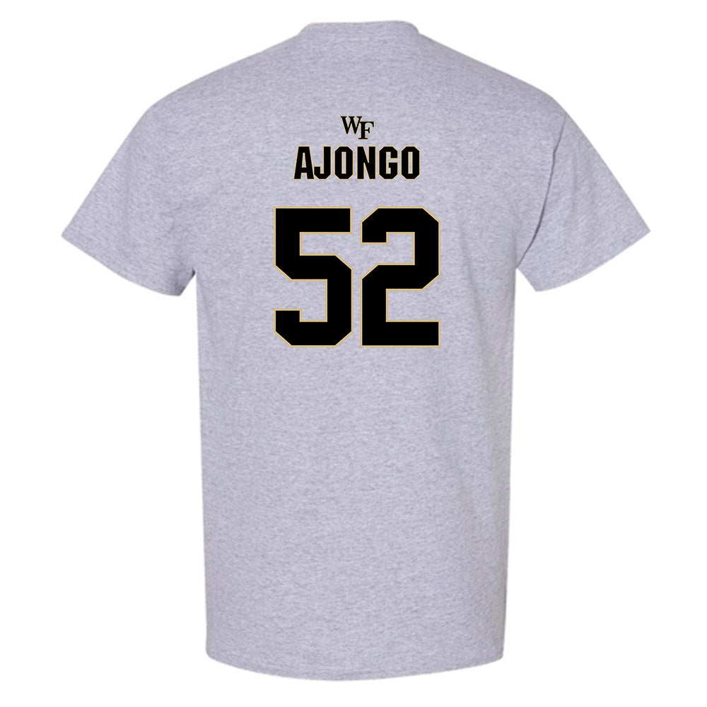 Wake Forest - NCAA Football : Uber Ajongo - Fashion Shersey T-Shirt-1