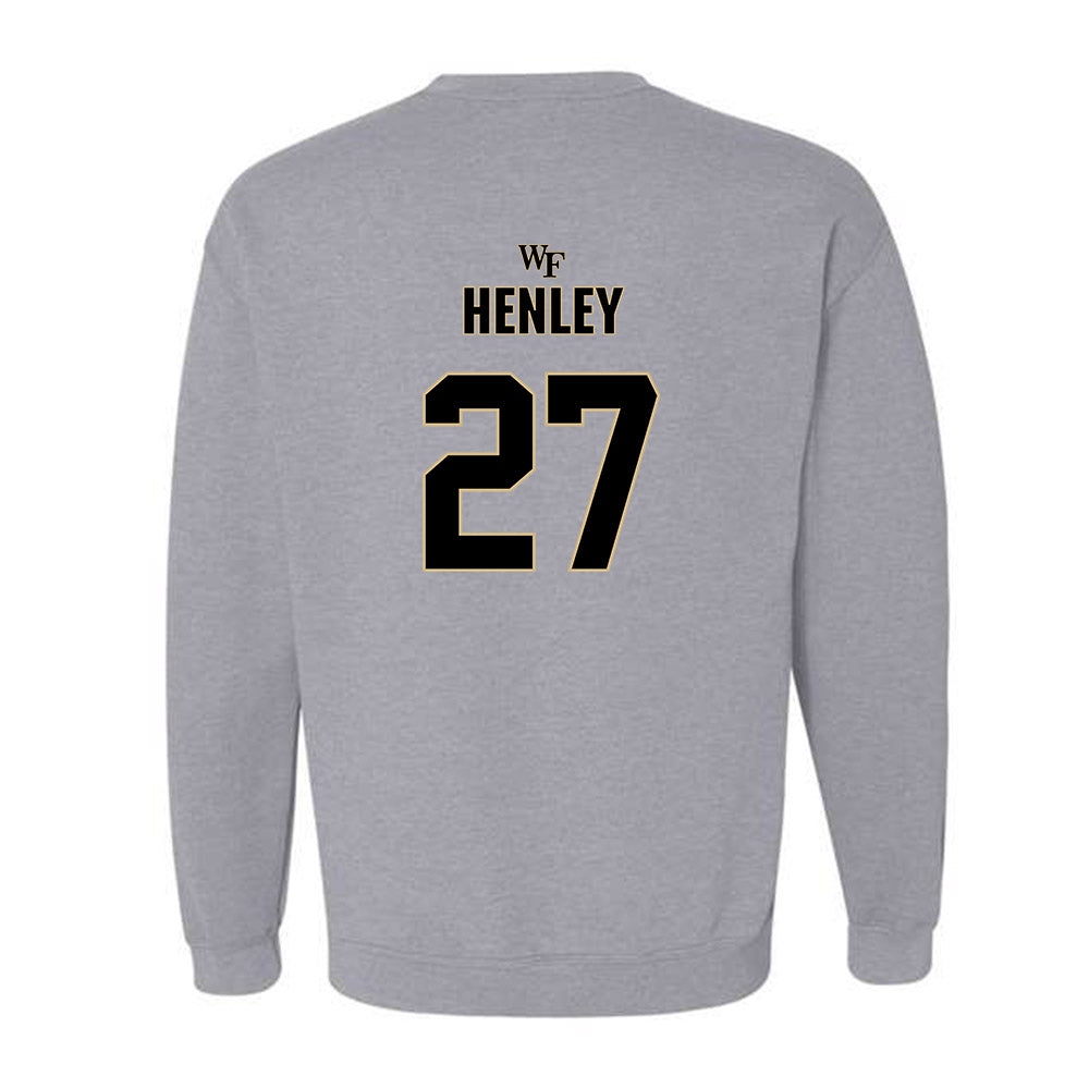 Wake Forest - NCAA Football : Ryan Henley - Fashion Shersey Crewneck Sweatshirt-1