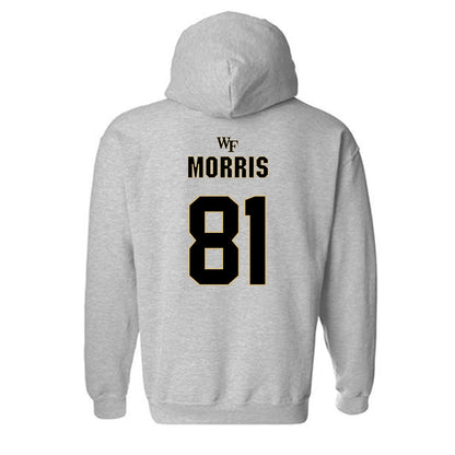 Wake Forest - NCAA Football : Landon Morris - Fashion Shersey Hooded Sweatshirt-1