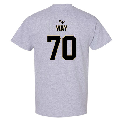 Wake Forest - NCAA Football : Will Way - Fashion Shersey T-Shirt-1