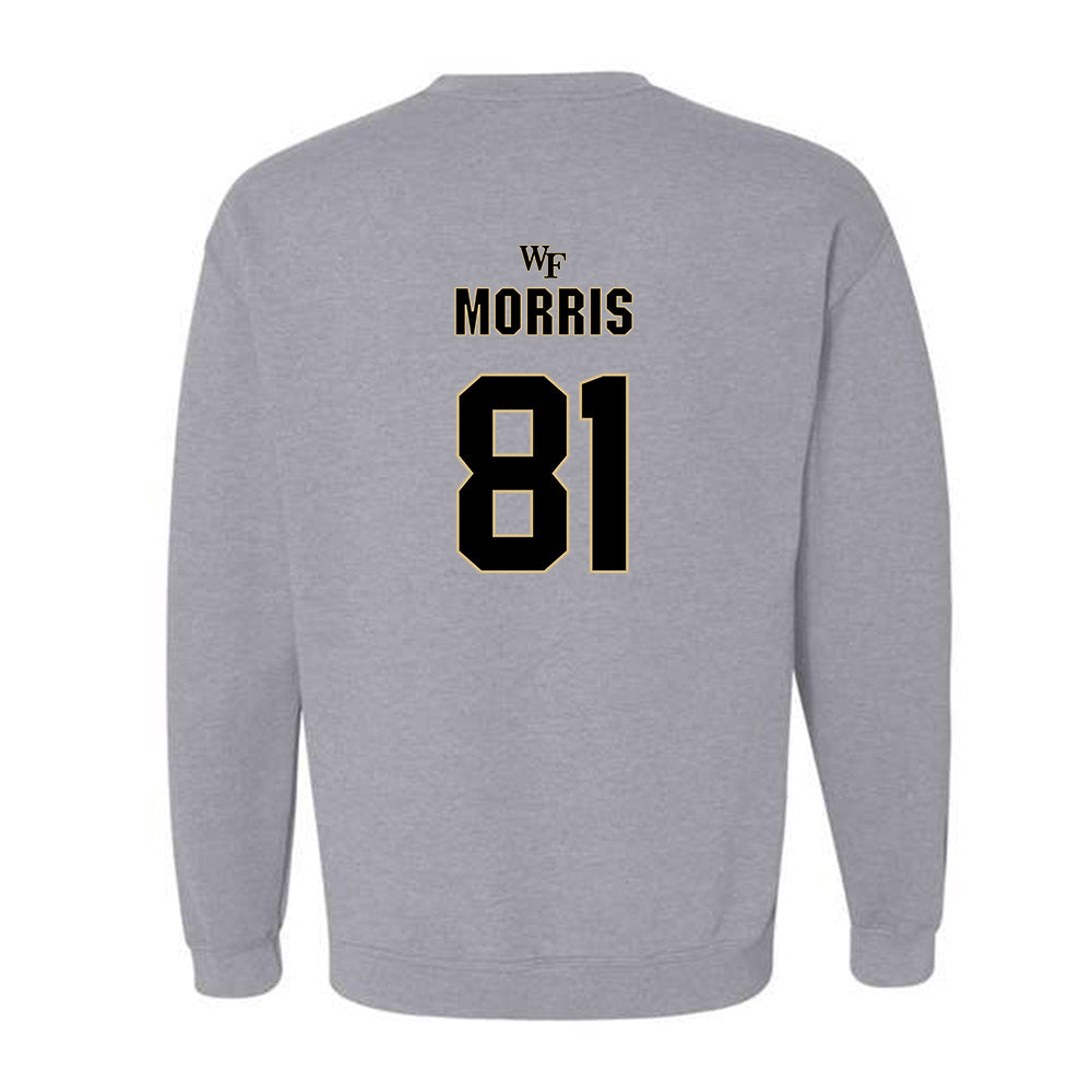 Wake Forest - NCAA Football : Landon Morris - Fashion Shersey Crewneck Sweatshirt-1