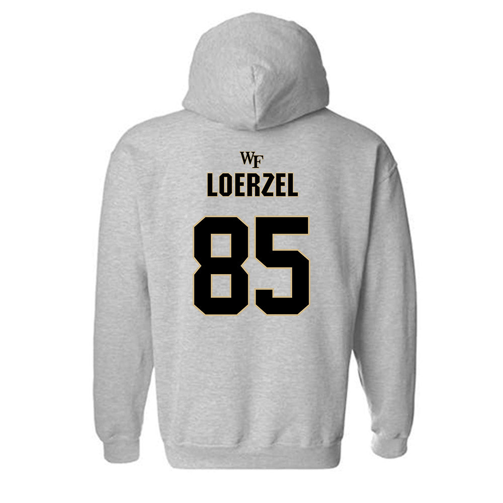 Wake Forest - NCAA Football : Will Loerzel - Fashion Shersey Hooded Sweatshirt-1