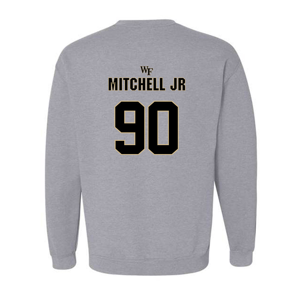 Wake Forest - NCAA Football : Sydir Mitchell jr - Fashion Shersey Crewneck Sweatshirt-1