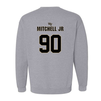 Wake Forest - NCAA Football : Sydir Mitchell jr - Fashion Shersey Crewneck Sweatshirt-1