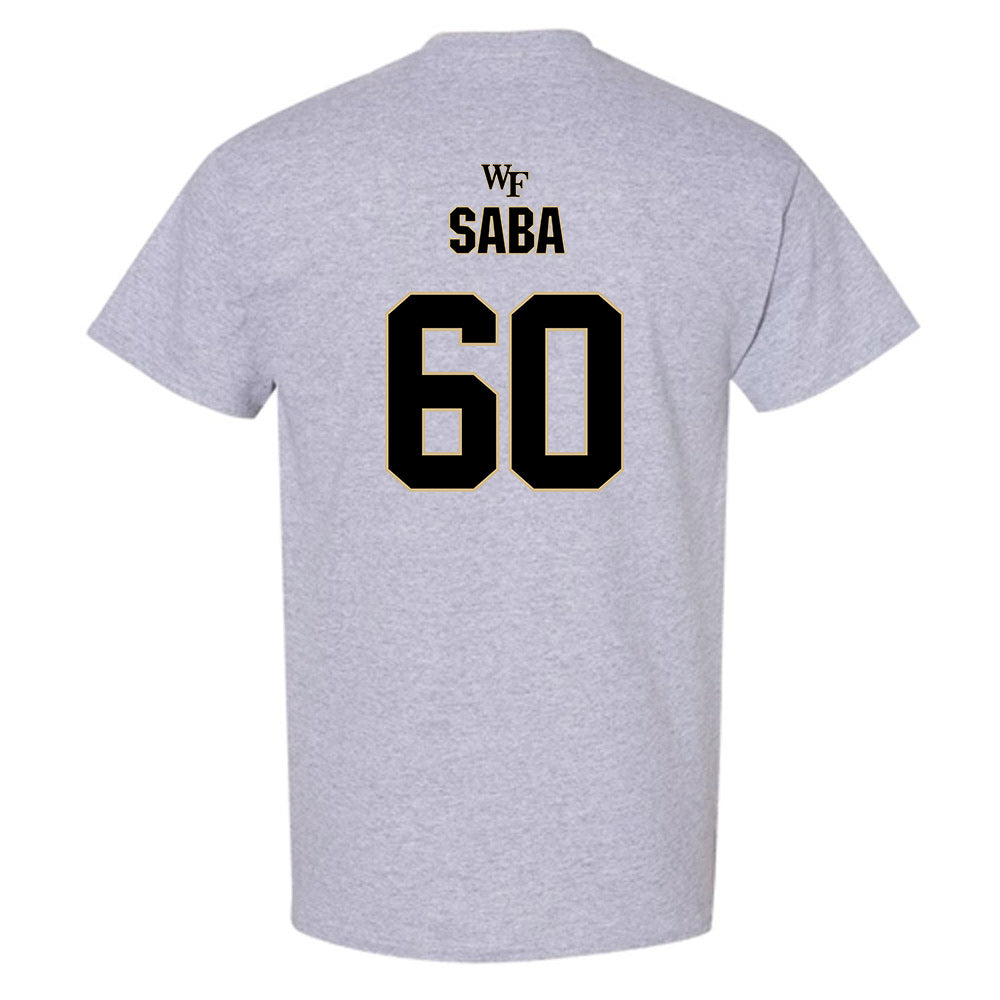 Wake Forest - NCAA Football : Will Saba - Fashion Shersey T-Shirt-1