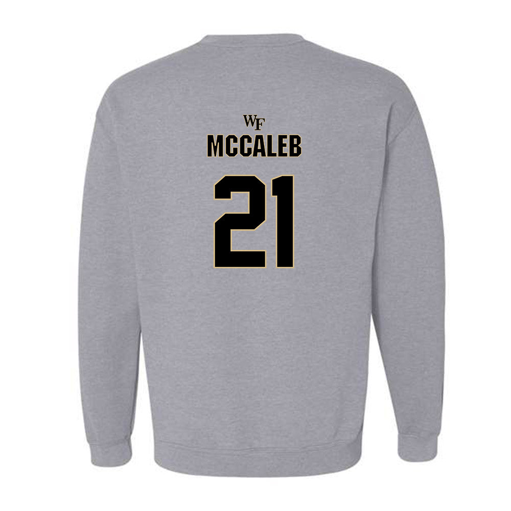 Wake Forest - NCAA Football : Kyndall McCaleb - Fashion Shersey Crewneck Sweatshirt-1