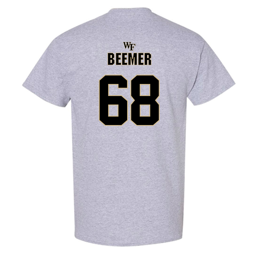 Wake Forest - NCAA Football : Luke Beemer - Fashion Shersey T-Shirt-1