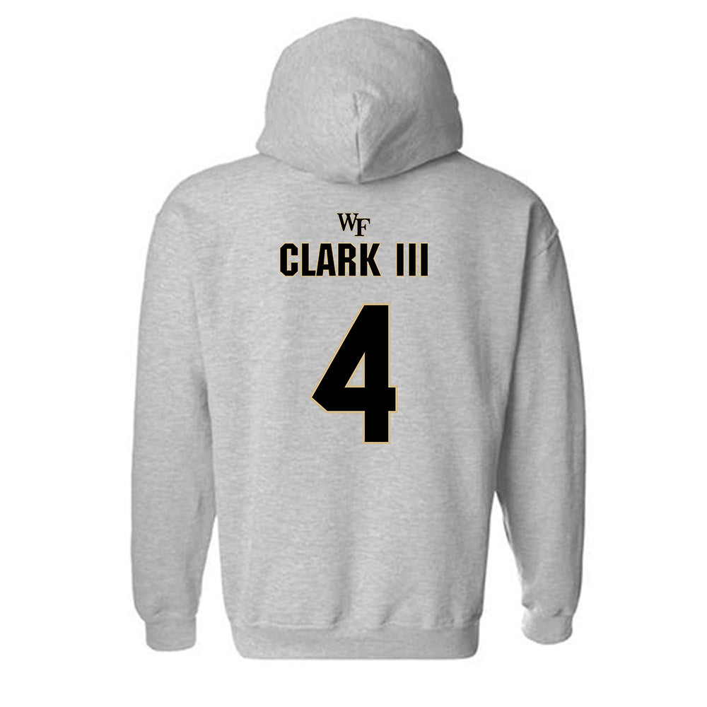 Wake Forest - NCAA Football : Ty Clark III - Fashion Shersey Hooded Sweatshirt-1