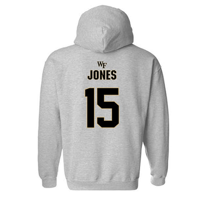 Wake Forest - NCAA Football : Gannon Jones - Fashion Shersey Hooded Sweatshirt-1