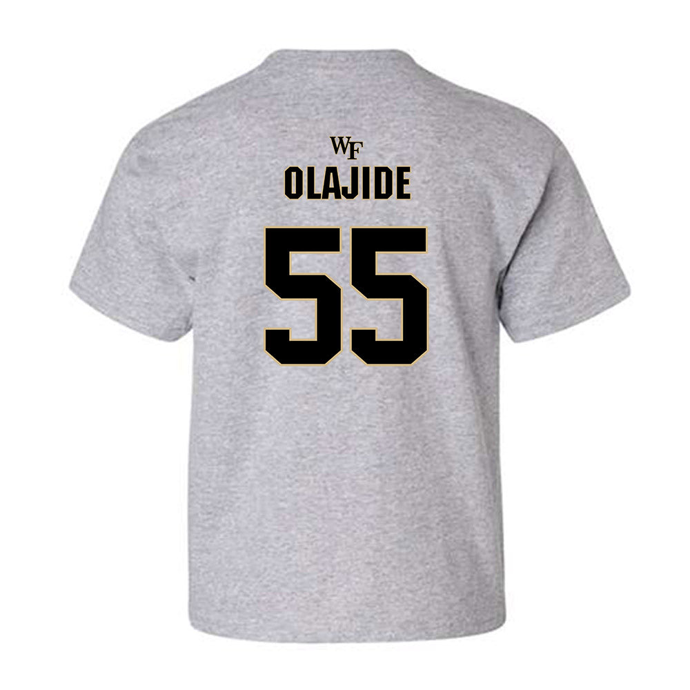 Wake Forest - NCAA Football : Tolu Olajide - Fashion Shersey Youth T-Shirt-1