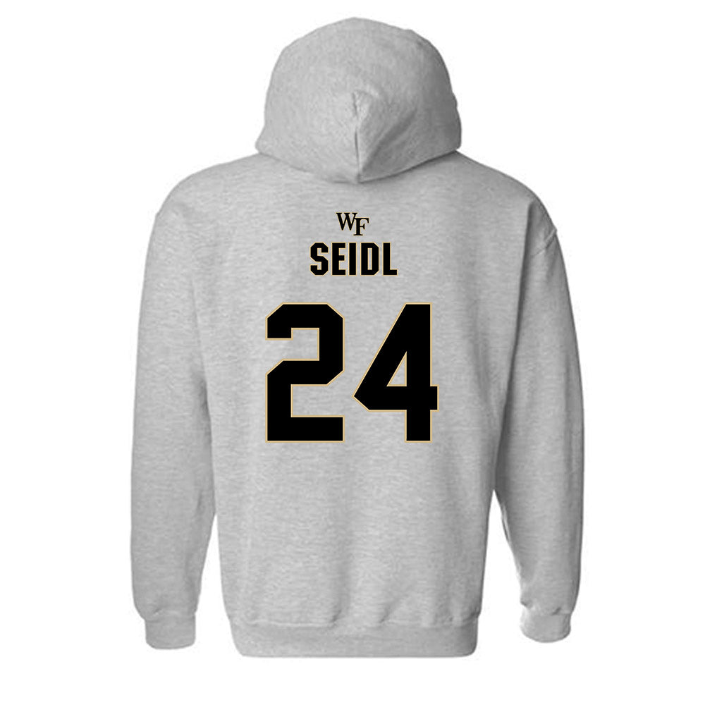 Wake Forest - NCAA Football : Sawyer Seidl - Fashion Shersey Hooded Sweatshirt-1