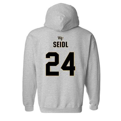Wake Forest - NCAA Football : Sawyer Seidl - Fashion Shersey Hooded Sweatshirt-1