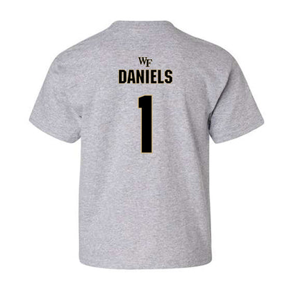 Wake Forest - NCAA Football : Kahnen Daniels - Fashion Shersey Youth T-Shirt-1