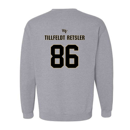 Wake Forest - NCAA Football : Maximilian Tillfeldt Retsler - Fashion Shersey Crewneck Sweatshirt-1