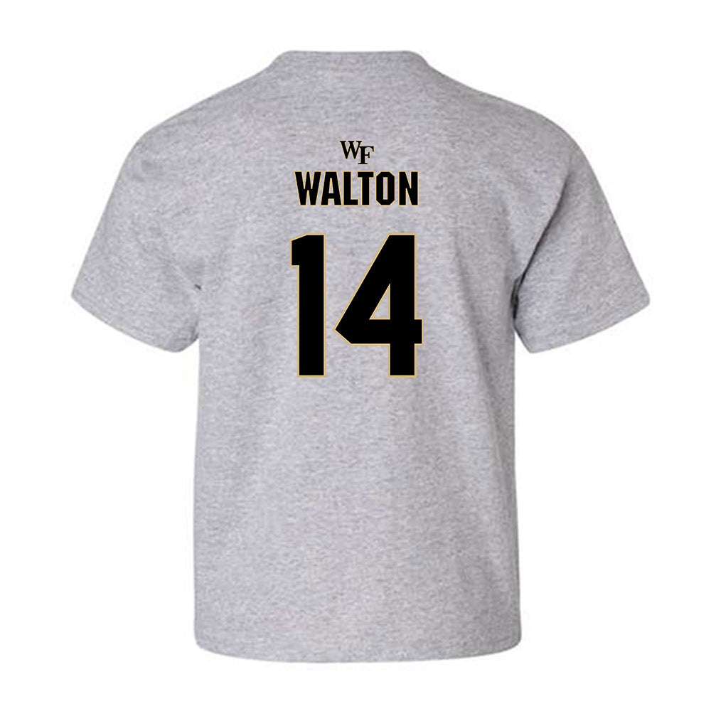 Wake Forest - NCAA Football : Tyler Walton - Fashion Shersey Youth T-Shirt-1