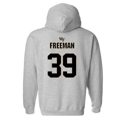 Wake Forest - NCAA Football : Wyatt Freeman - Fashion Shersey Hooded Sweatshirt-1