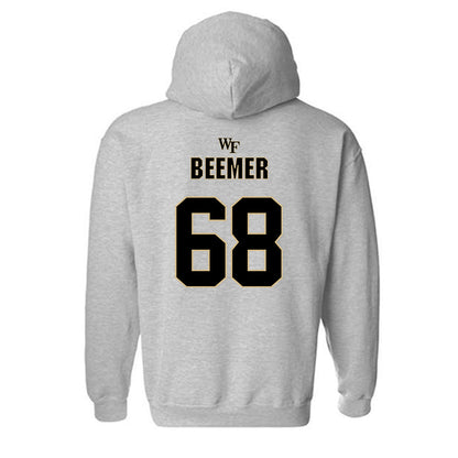 Wake Forest - NCAA Football : Luke Beemer - Fashion Shersey Hooded Sweatshirt-1