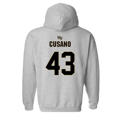 Wake Forest - NCAA Football : Frank Cusano - Fashion Shersey Hooded Sweatshirt-1