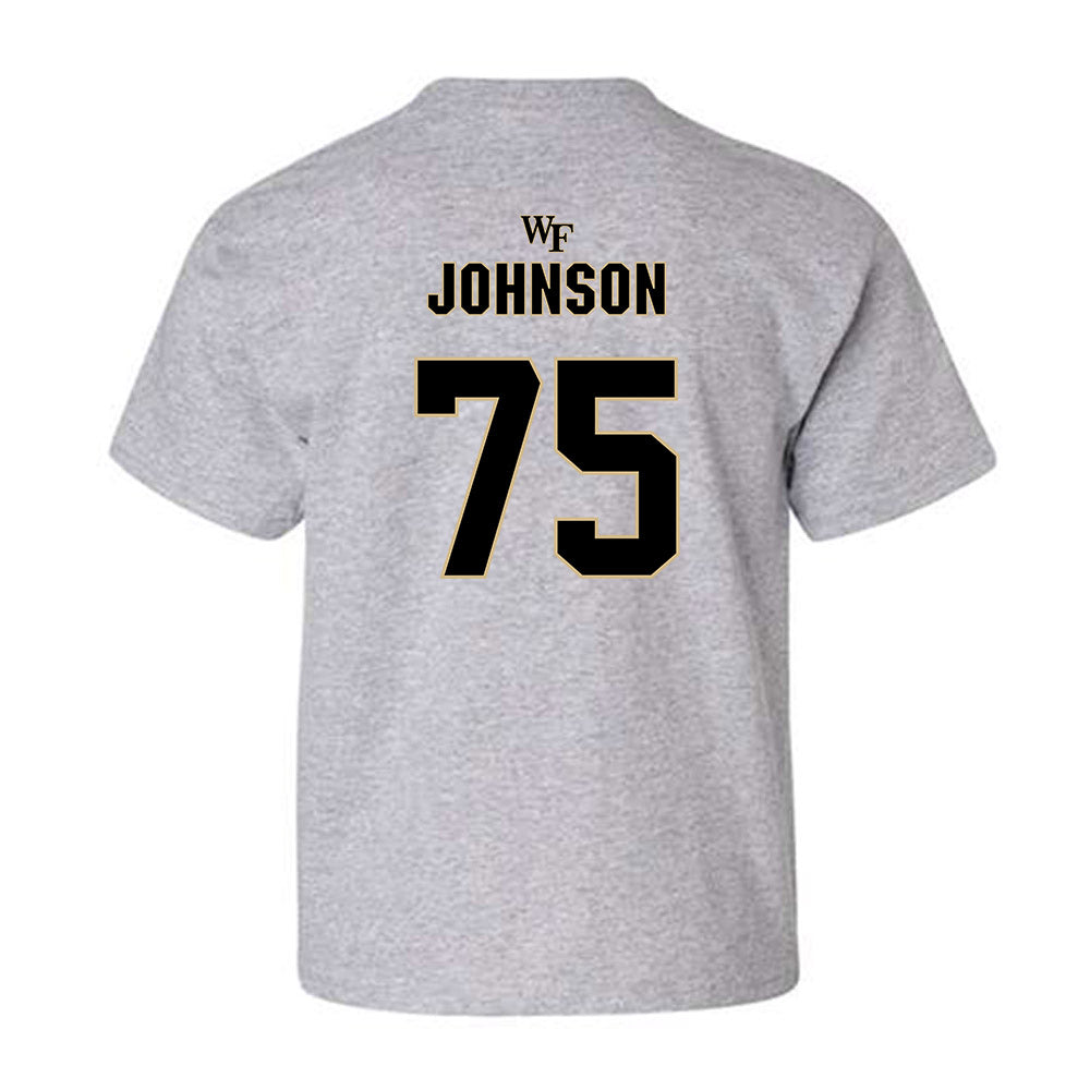 Wake Forest - NCAA Football : Derrell Johnson - Fashion Shersey Youth T-Shirt-1
