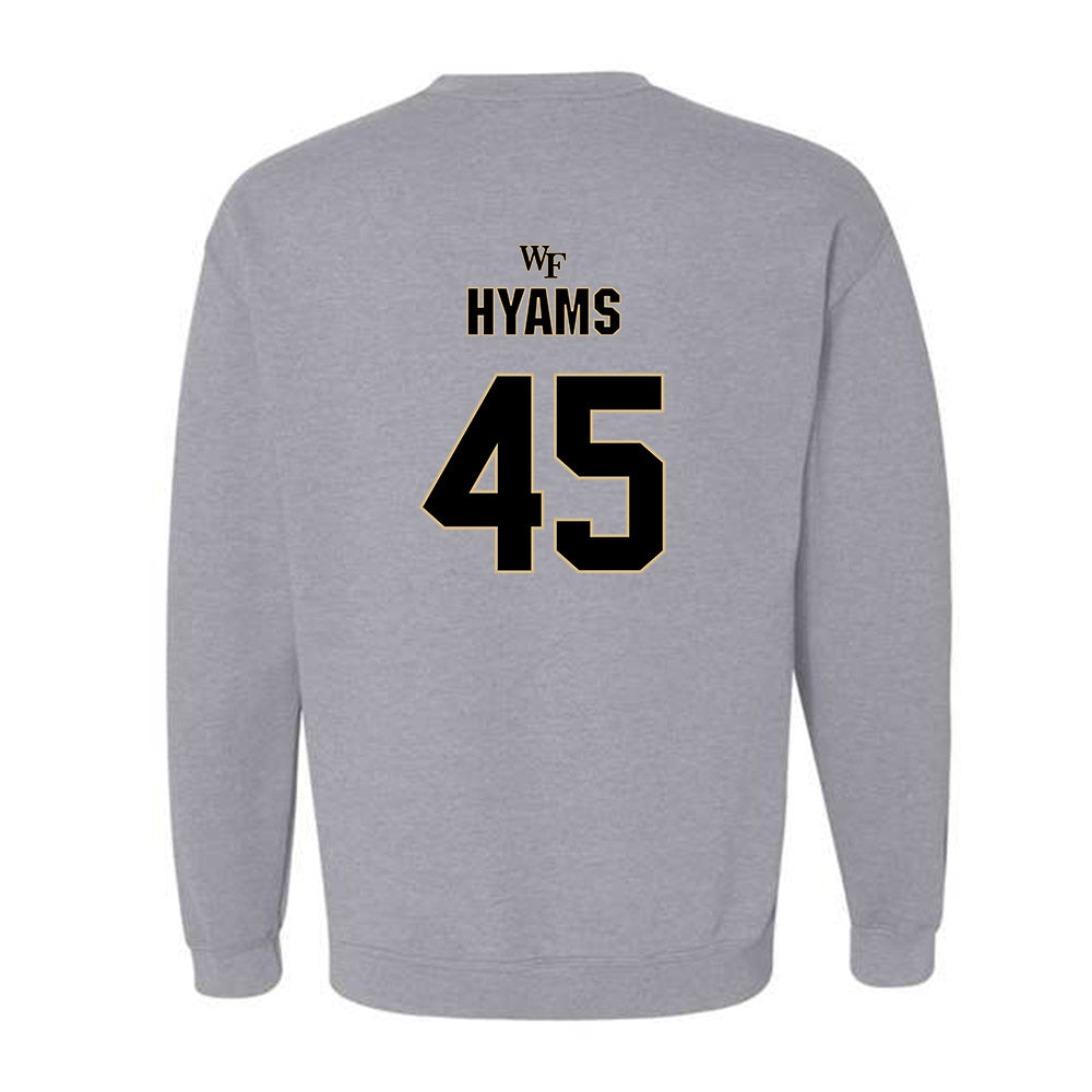 Wake Forest - NCAA Football : Ethan Hyams - Fashion Shersey Crewneck Sweatshirt-1
