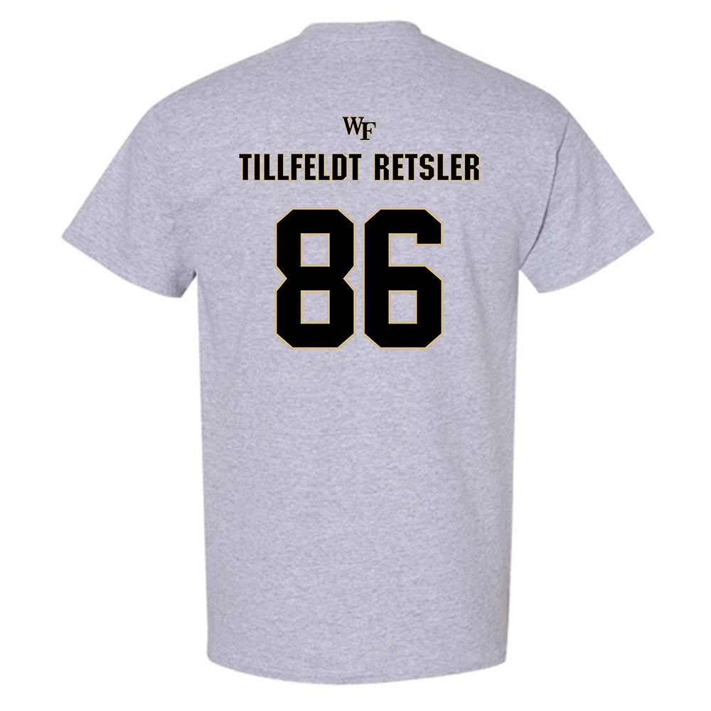 Wake Forest - NCAA Football : Maximilian Tillfeldt Retsler - Fashion Shersey T-Shirt-1