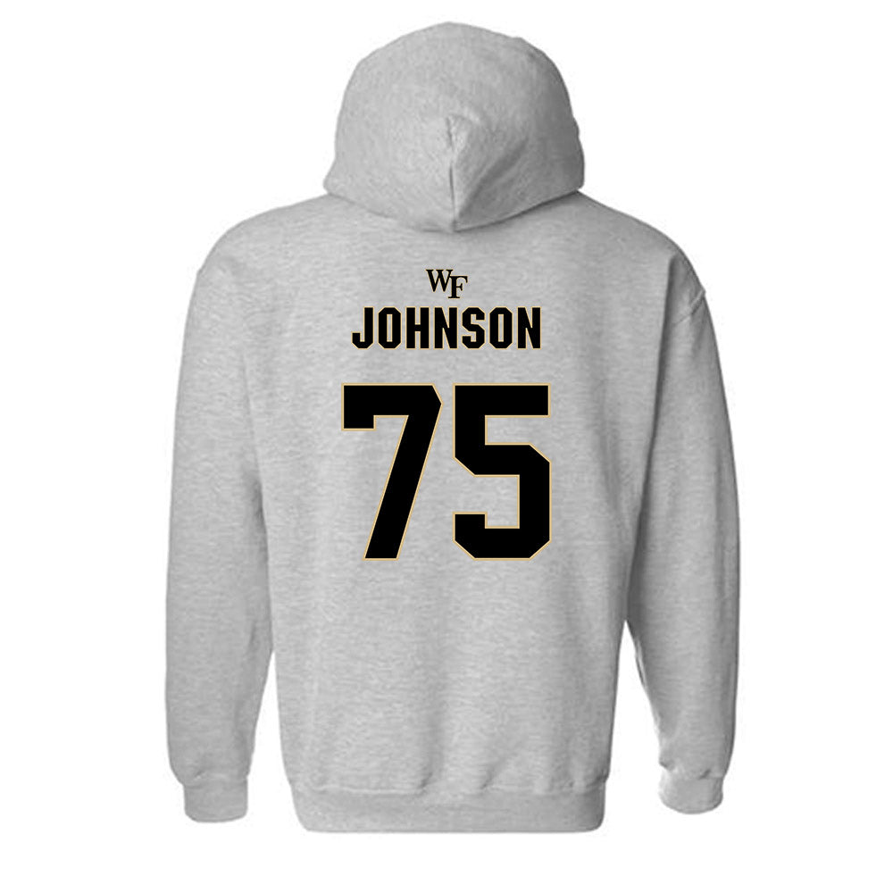 Wake Forest - NCAA Football : Derrell Johnson - Fashion Shersey Hooded Sweatshirt-1