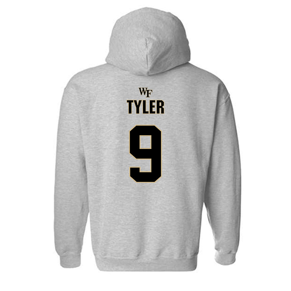 Wake Forest - NCAA Football : Chase Tyler - Fashion Shersey Hooded Sweatshirt-1