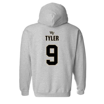 Wake Forest - NCAA Football : Chase Tyler - Fashion Shersey Hooded Sweatshirt-1