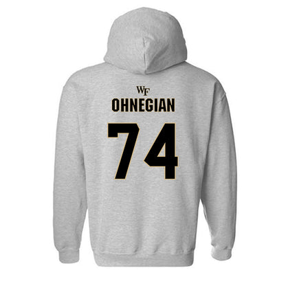 Wake Forest - NCAA Football : John Ohnegian - Fashion Shersey Hooded Sweatshirt-1