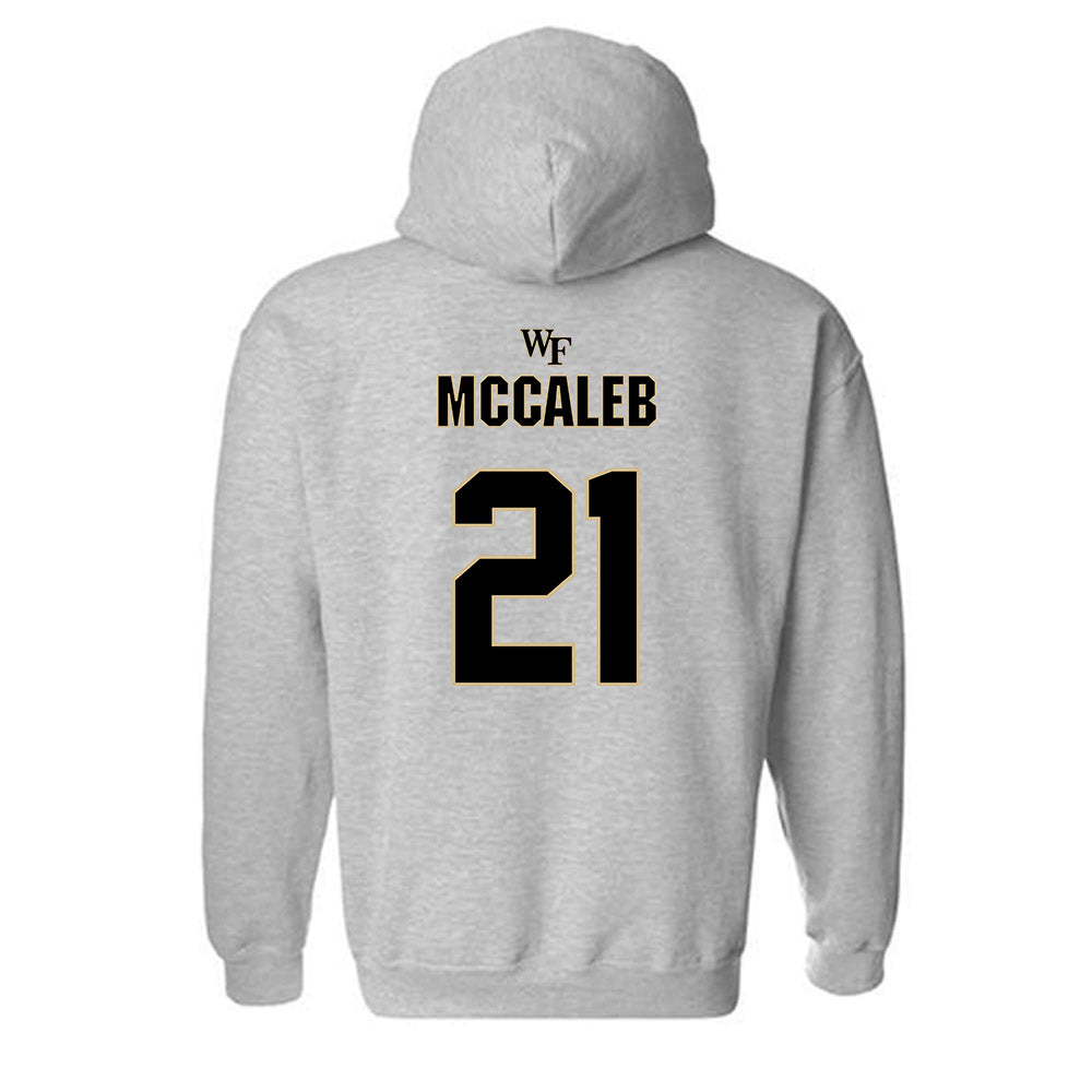 Wake Forest - NCAA Football : Kyndall McCaleb - Fashion Shersey Hooded Sweatshirt-1