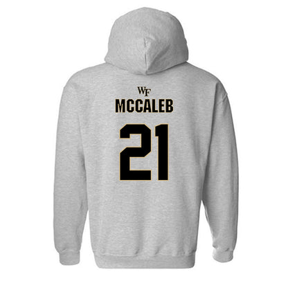 Wake Forest - NCAA Football : Kyndall McCaleb - Fashion Shersey Hooded Sweatshirt-1