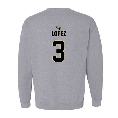 Wake Forest - NCAA Football : Gio Lopez - Fashion Shersey Crewneck Sweatshirt-1