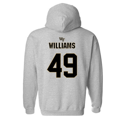 Wake Forest - NCAA Football : Eric Williams - Fashion Shersey Hooded Sweatshirt-1