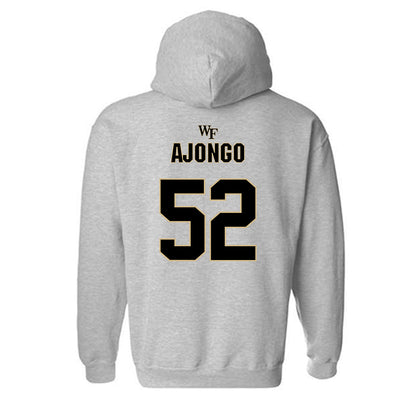 Wake Forest - NCAA Football : Uber Ajongo - Fashion Shersey Hooded Sweatshirt-1