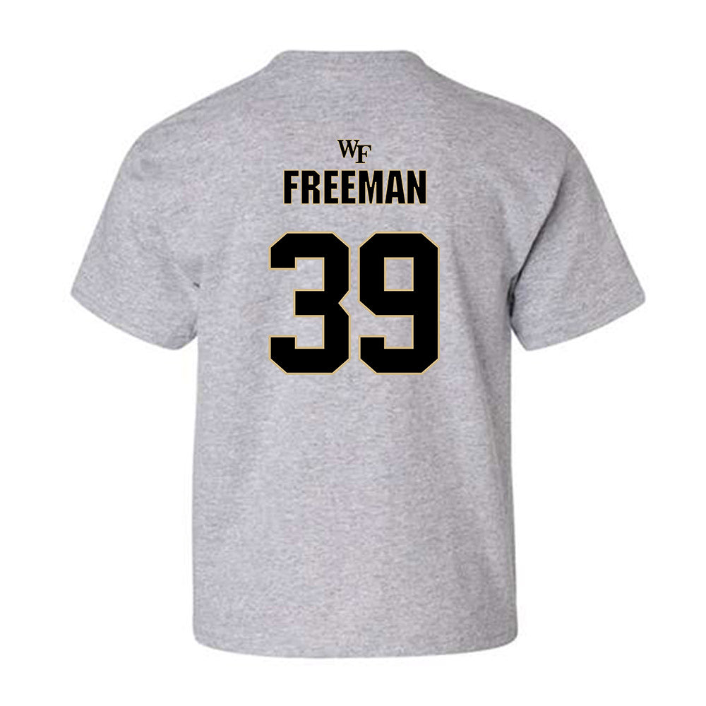 Wake Forest - NCAA Football : Wyatt Freeman - Fashion Shersey Youth T-Shirt-1