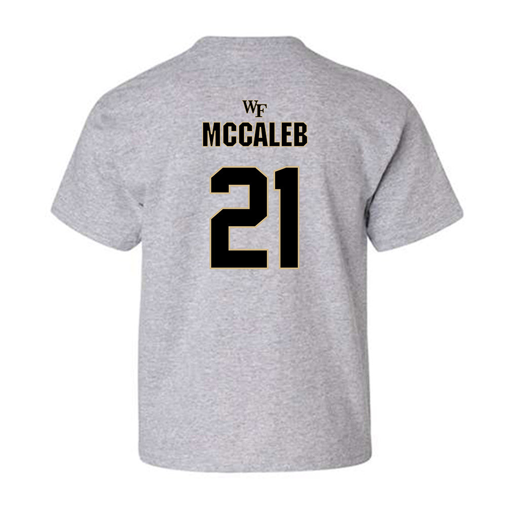 Wake Forest - NCAA Football : Kyndall McCaleb - Fashion Shersey Youth T-Shirt-1