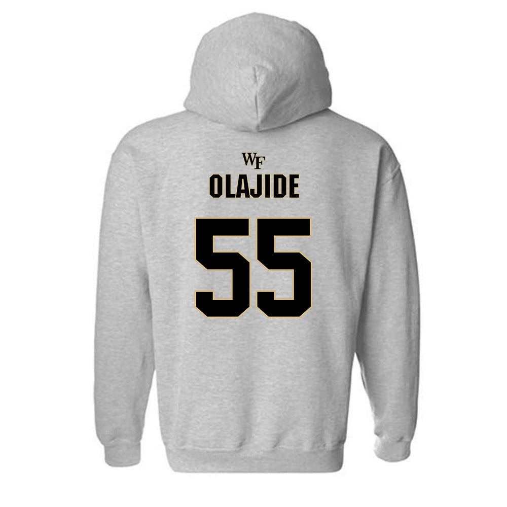 Wake Forest - NCAA Football : Tolu Olajide - Fashion Shersey Hooded Sweatshirt-1