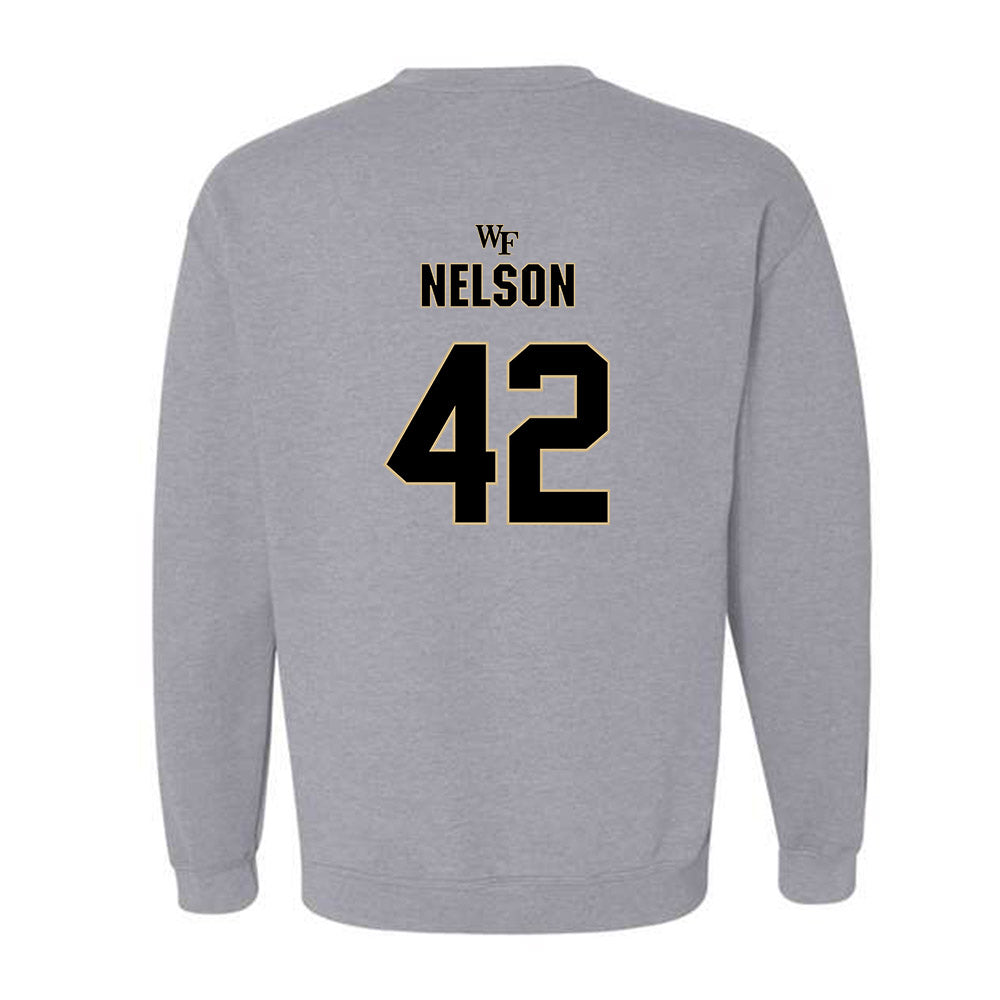 Wake Forest - NCAA Football : Isaac Nelson - Fashion Shersey Crewneck Sweatshirt-1
