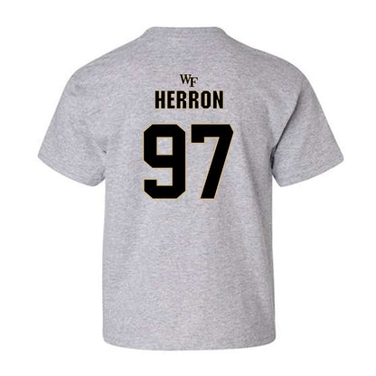 Wake Forest - NCAA Football : Matthew Herron - Fashion Shersey Youth T-Shirt-1