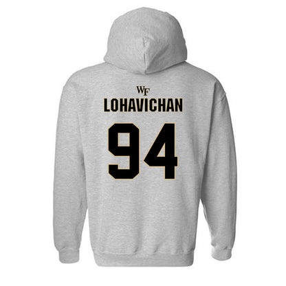 Wake Forest - NCAA Football : Zach Lohavichan - Fashion Shersey Hooded Sweatshirt-1
