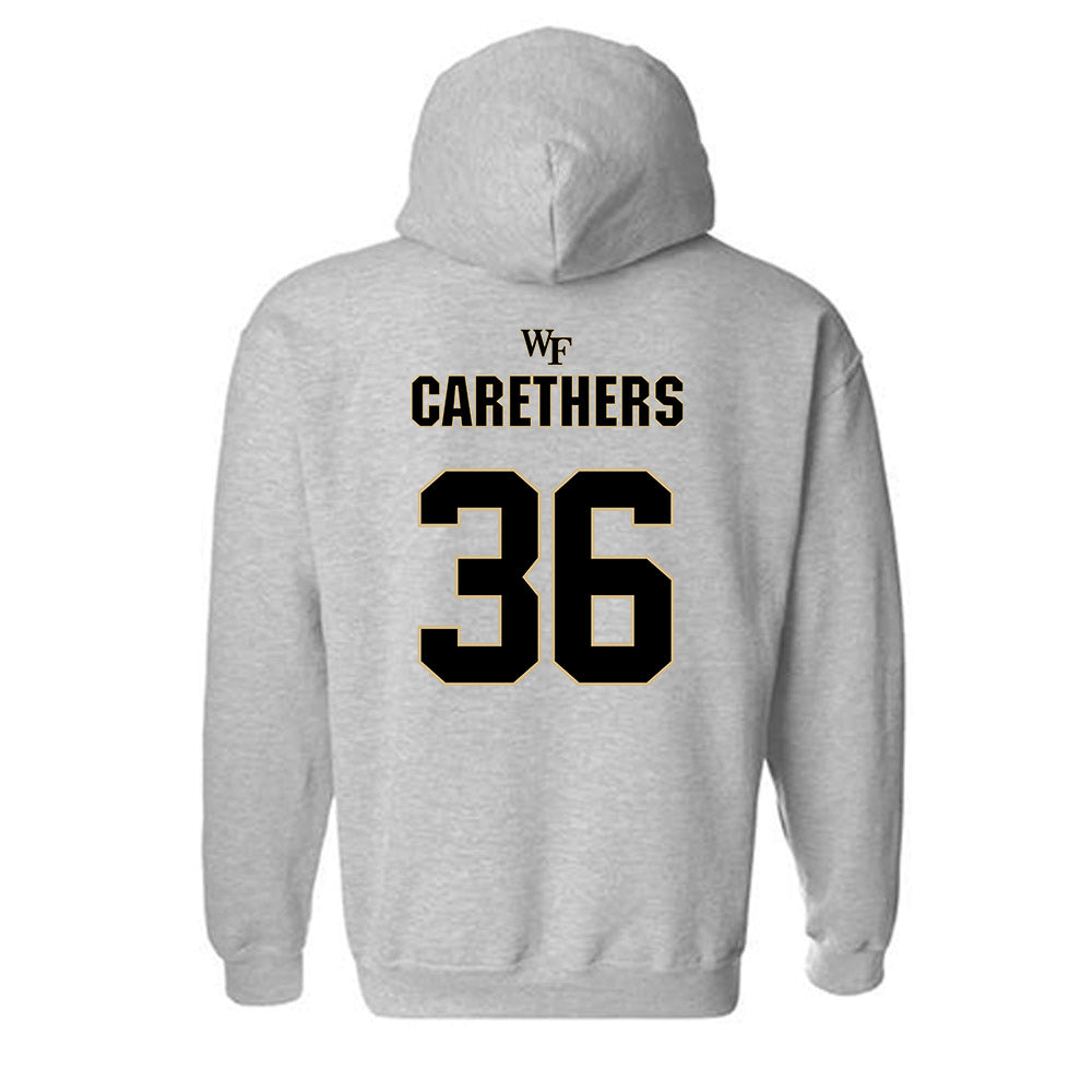 Wake Forest - NCAA Football : Seth Carethers - Fashion Shersey Hooded Sweatshirt-1