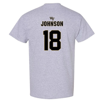 Wake Forest - NCAA Football : DJ Johnson - Fashion Shersey T-Shirt-1