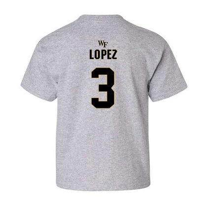 Wake Forest - NCAA Football : Gio Lopez - Fashion Shersey Youth T-Shirt-1