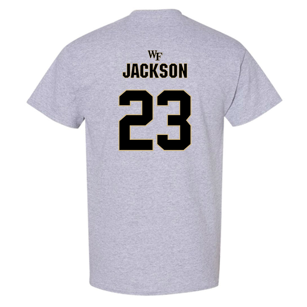 Wake Forest - NCAA Football : Zeek Jackson - Fashion Shersey T-Shirt-1