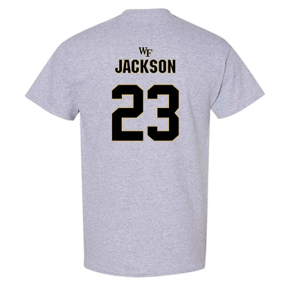 Wake Forest - NCAA Football : Zeek Jackson - Fashion Shersey T-Shirt-1