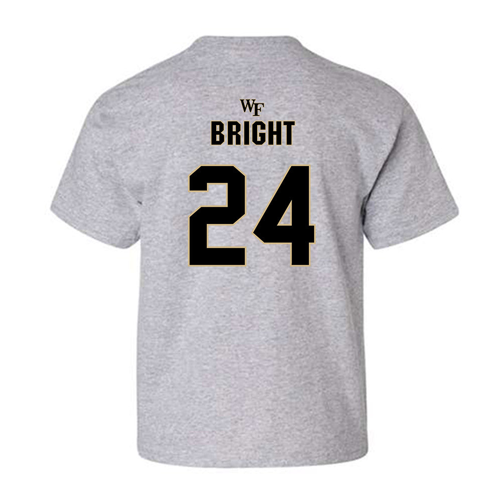 Wake Forest - NCAA Football : Micah Bright - Fashion Shersey Youth T-Shirt-1