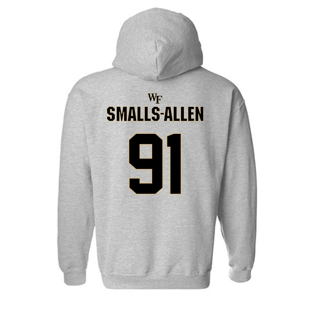 Wake Forest - NCAA Football : Lucas Smalls-Allen - Fashion Shersey Hooded Sweatshirt-1